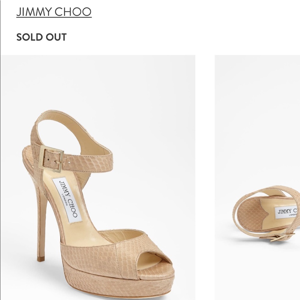 JIMMY CHOO  SNAKESKIN HEELS